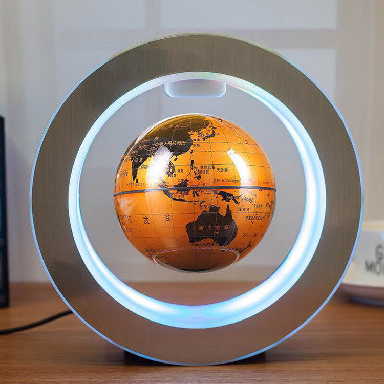 Levitating LED Globe - Magnetic Levitation World Map Lamp