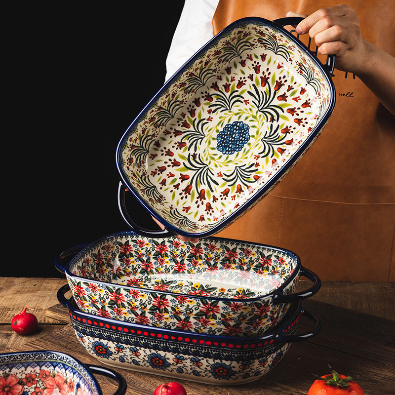 Rectangular Ceramic Plate Modern | Serving Plate Kitchen Design