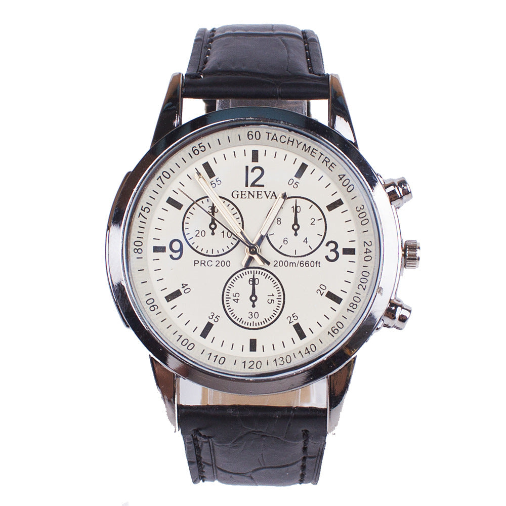 Men's Blue Light Wristwatch | Modern Business Fashion Watch