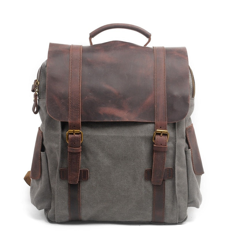 Vintage Canvas Rucksack | Retro Design Robust & Alltagstauglich
