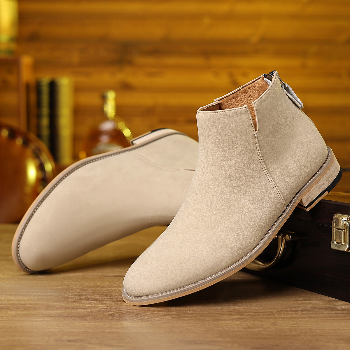 Men's Retro Martin Boots Matte – Autumn Winter High Top Ankle Boots