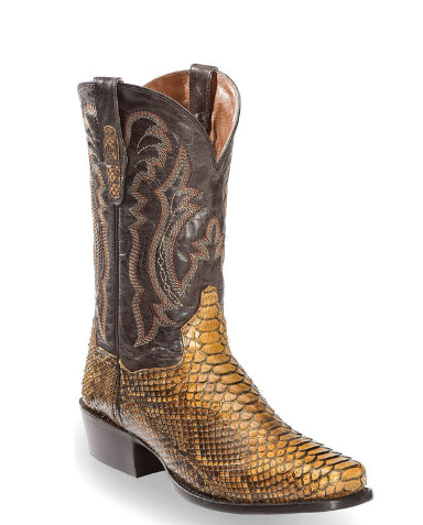 Herren Bestickte Spitze Boots – Patchwork Steppstiefel im Luxus Stil
