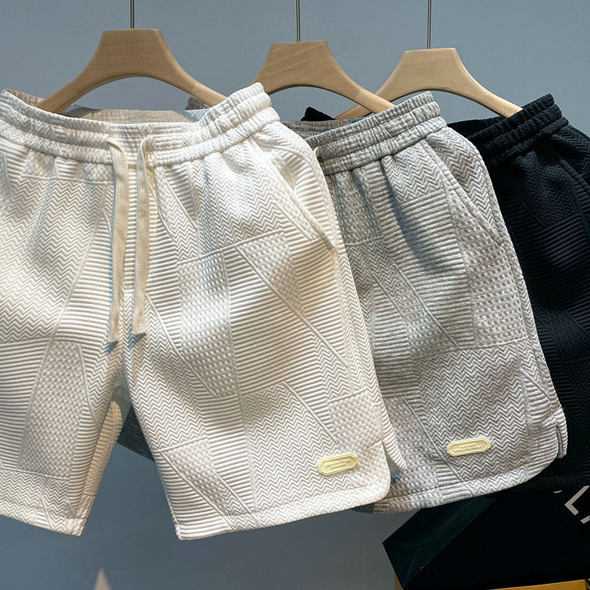 Men's Wave Pattern Shorts – Fashionable Summer Casual Shorts