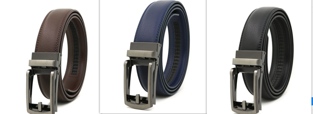 Men's Automatic Leather Belt | Elegant Holeless Belt