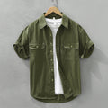 Men's Short Sleeve Shirt Solid Color | Summer Casual Lightweight Breathable