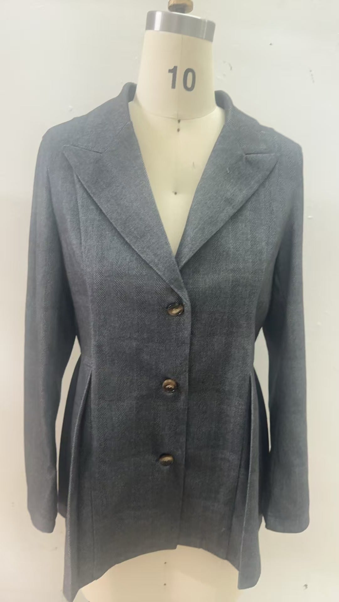 Damen Blazer mit Blumenmuster – Slim Fit & Elegant Modern