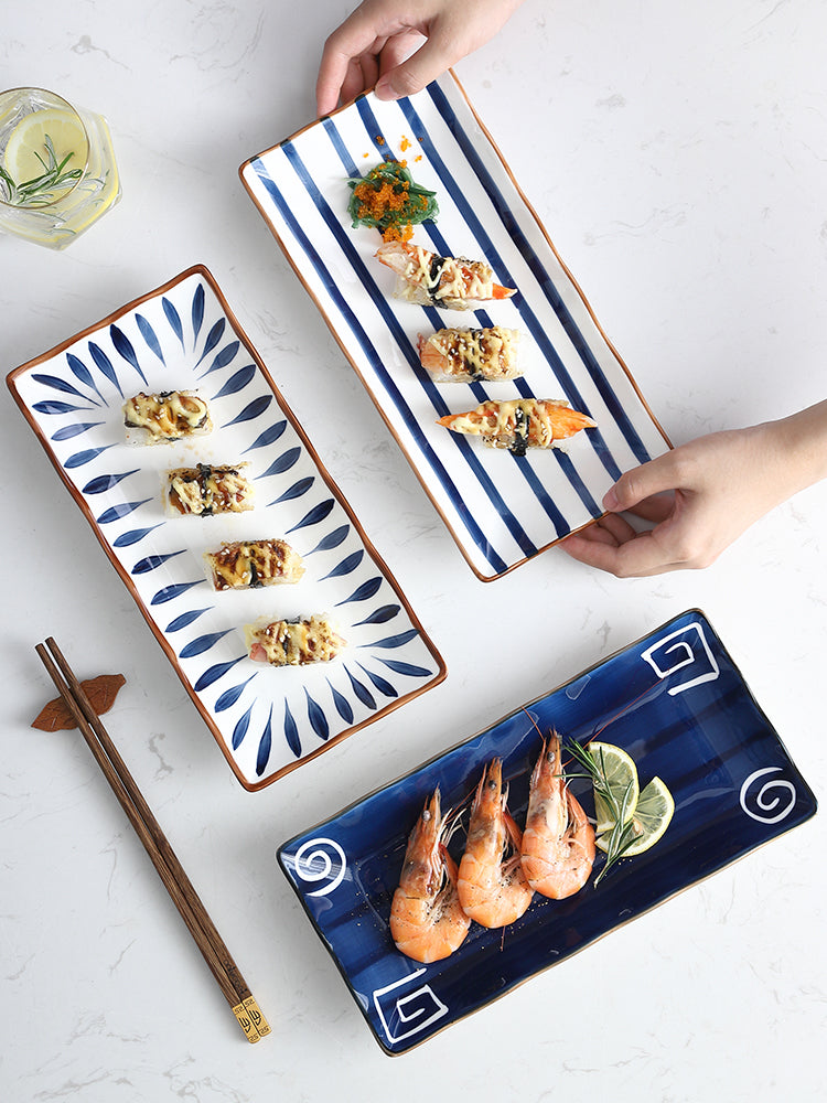 Japanischer Keramik Teller | Sushi Frühstücksteller modern