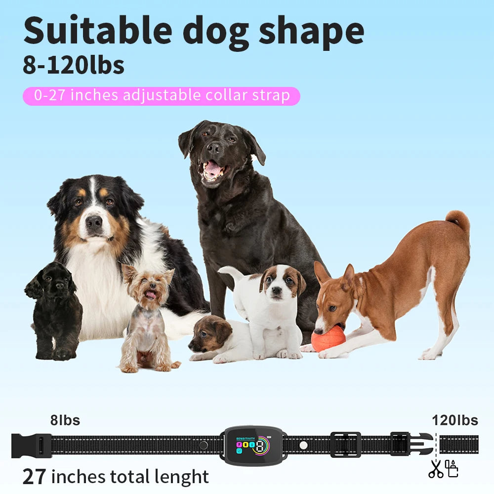 Dog Anti Bark Collar | Smart Waterproof Rechargeable IP67