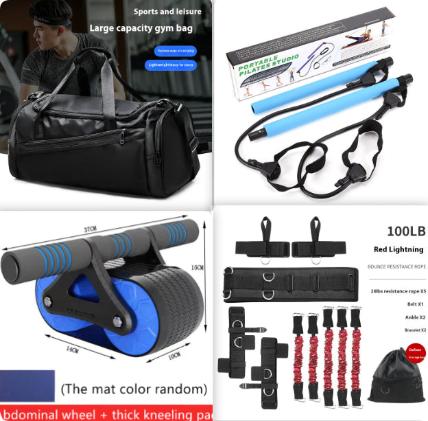 Double Wheel AB Roller with Automatic Rebound | Abdominal Trainer Home Gym