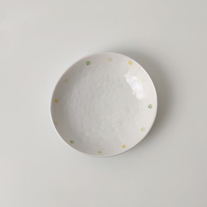 Keramik Teller Set oval | Frühstück Dessert Teller modern Design