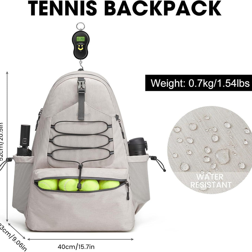 Large Tennis Backpack | 4 Rackets | Shoe Compartment | Sports Bag