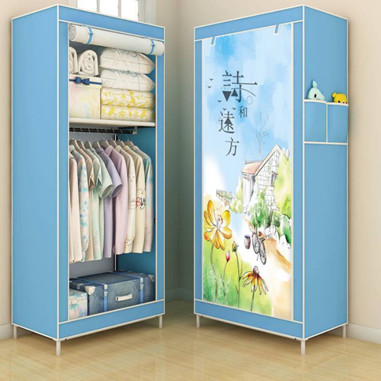 Fabric Wardrobe Dustproof | Foldable Single Room Organizer