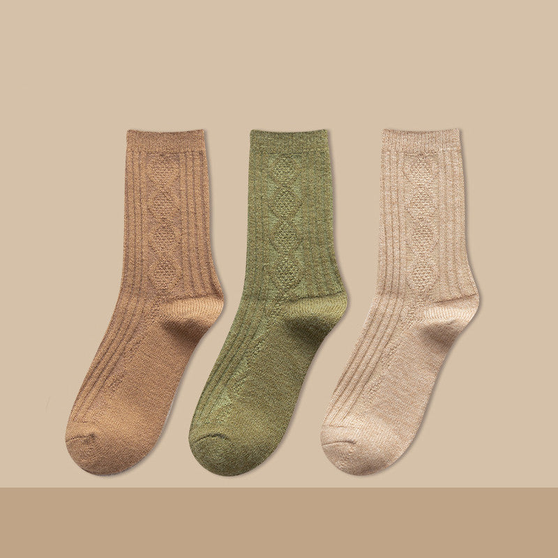 Damen Kaschmir Kniestrümpfe Warm – Dicke Kuschel Langsocken