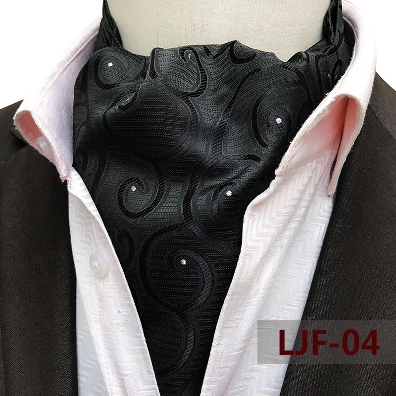Men's Scarf Jacquard British Elegant Polyester Durable