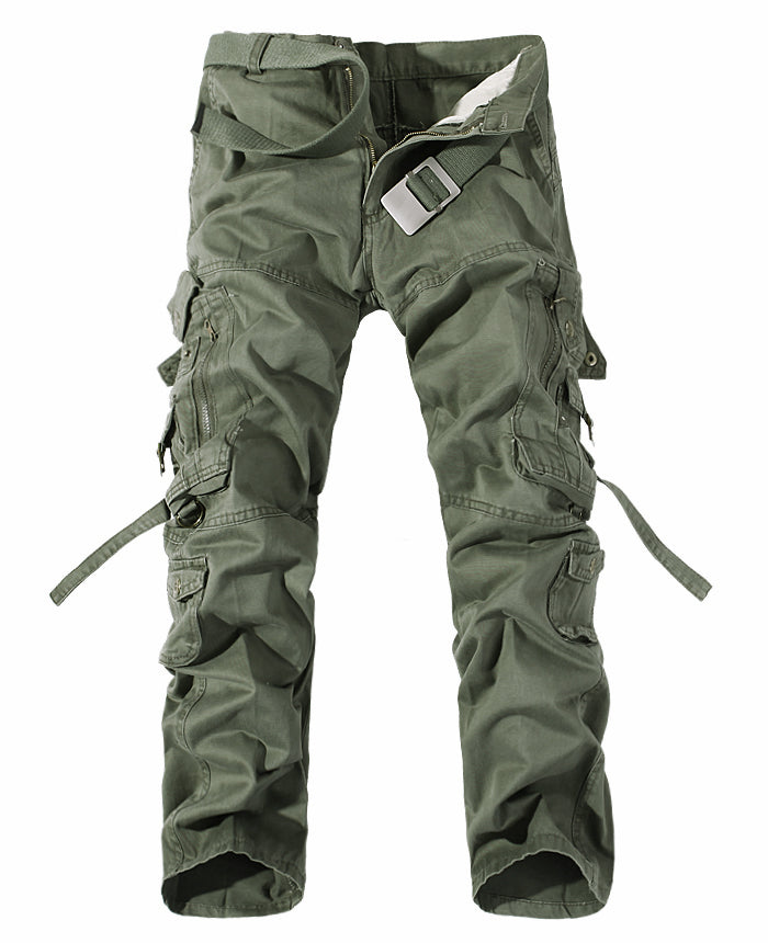 Men's Washed Cargo Pants | Multi Pocket | Vintage Streetwear