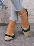 Damen Ballerinas spitz bequem | Elegante Slip-On Flats Alltag