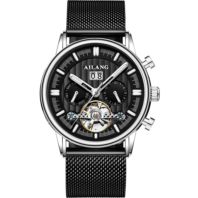 Men's Tourbillon Automatic Watch | Luxury Multifunction Mechanical
