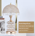Luxury Crystal Table Lamp Romantic Bedroom Light