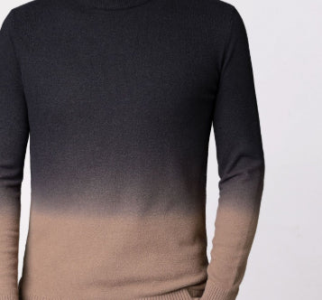 Men's Thermal Gradient Sweater – Slim Fit Winter Sweater