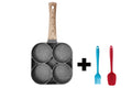 4-Section Nonstick Breakfast Pan – Egg Burger Pancake Pan