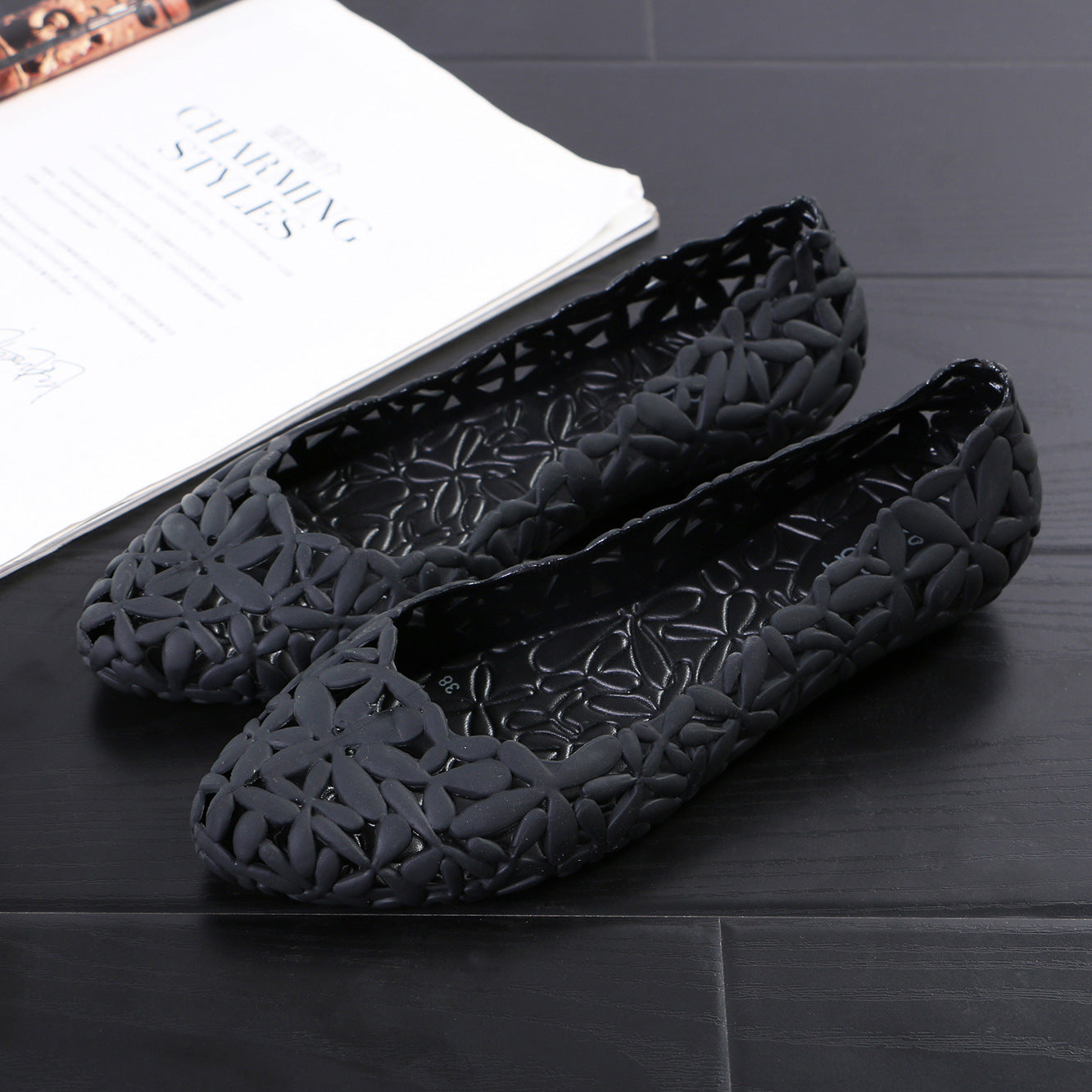 Damen Jelly Schuhe Wasserdicht | Spitze Sommer Ballerinas