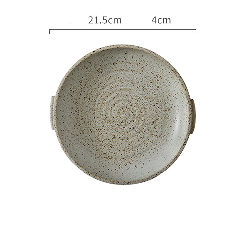 Japanese Handmade Stoneware Dinnerware Set – Premium Plate Set