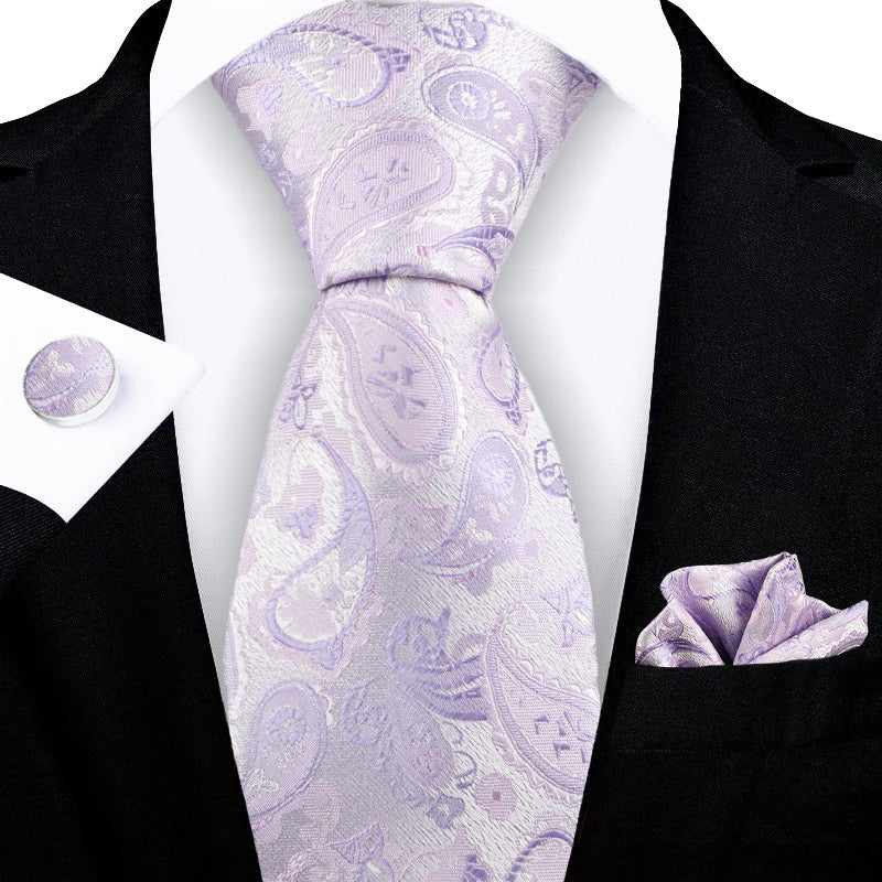 Tie Paisley Jacquard Embroidered Elegant Men's Premium