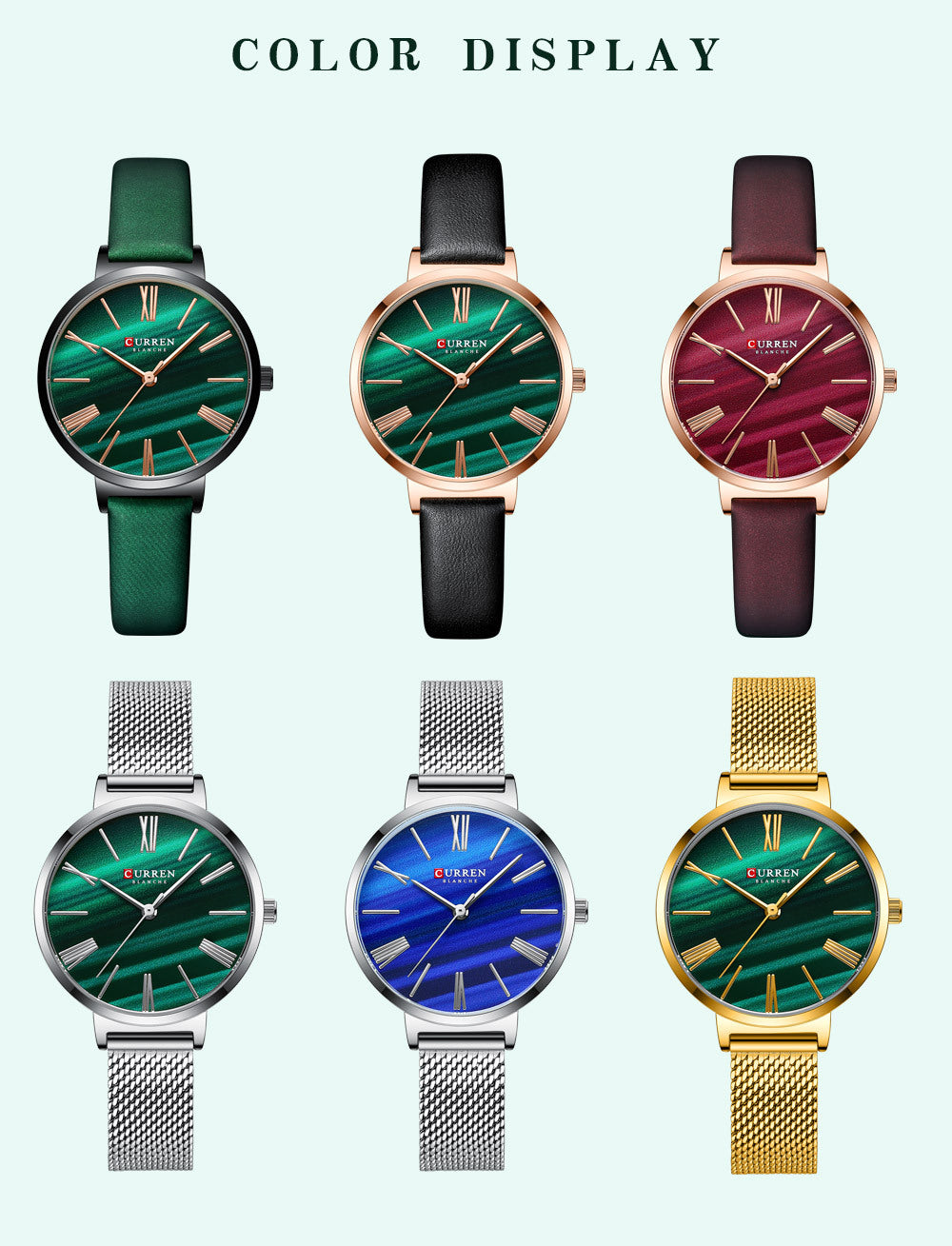 Ladies' watch with small dial – Elegant leather strap