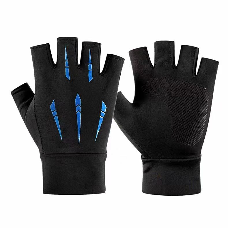 Half-Finger Gloves Summer Ice Silk Non-slip Breathable