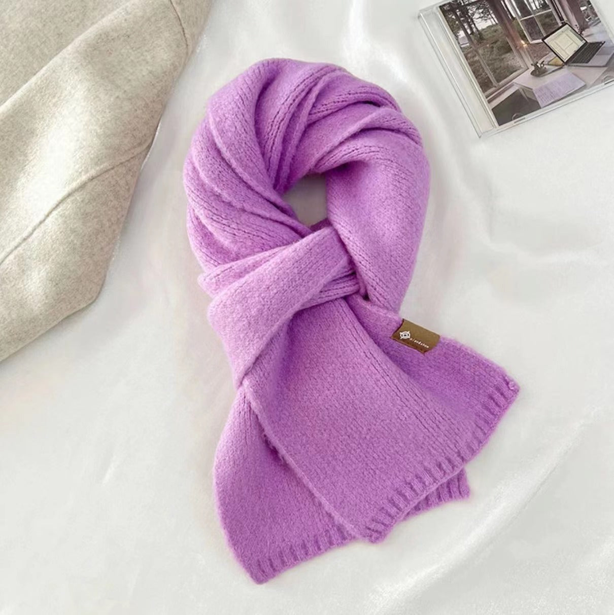 Women's Scarf Soft Warm Plain Elegant Autumn Winter Fashion Accessory