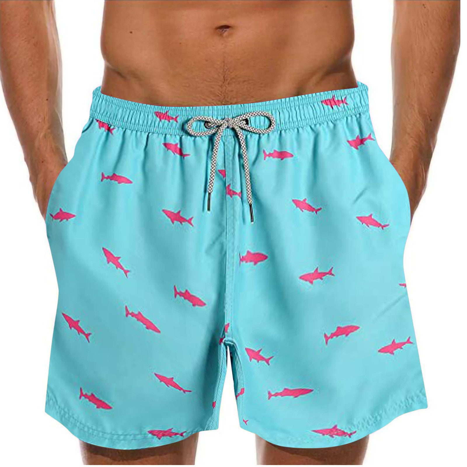 Men's Beach Swim Shorts – Casual Swim Trunks Summer Style