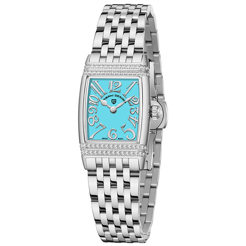Women's Square Quartz Watch | Elegant Rhinestone Fashion Watch