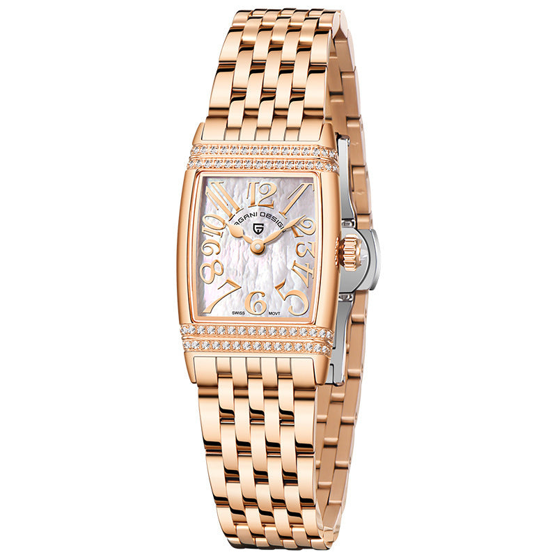 Women's Square Quartz Watch | Elegant Rhinestone Fashion Watch