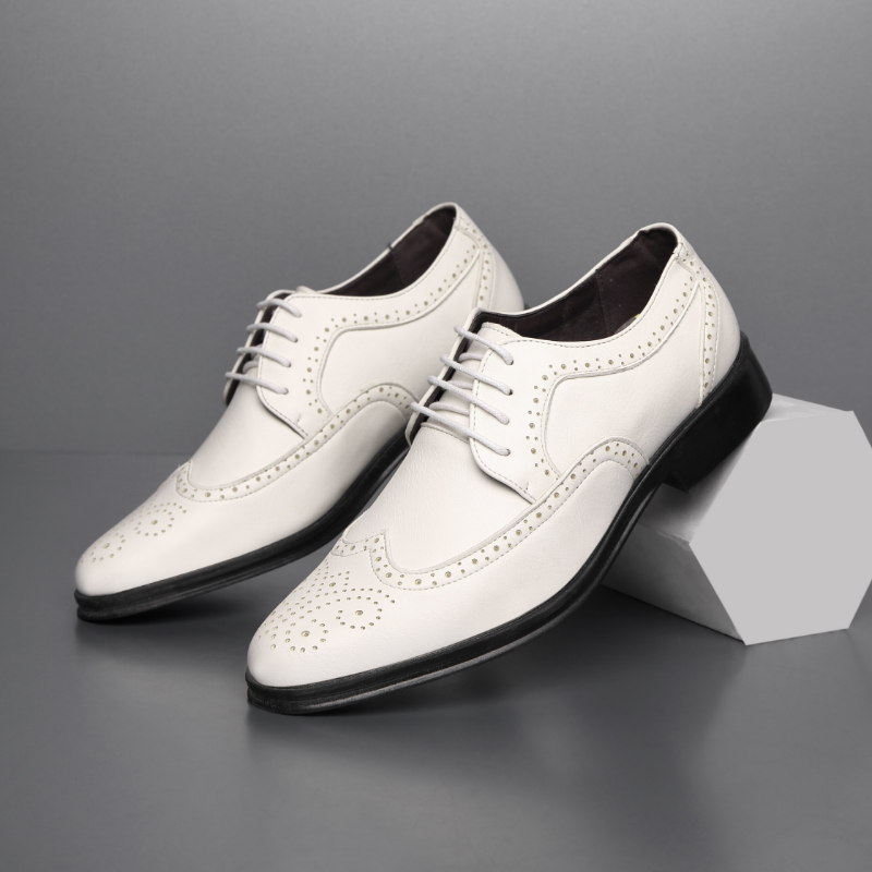 Men's Leather Shoes | Textured Casual Elegant Modern