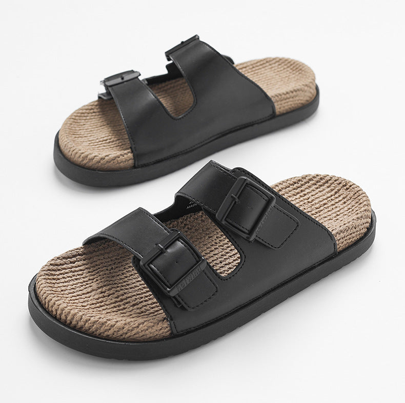 Men's Hemp Slippers | Massage Slippers Non-slip Comfortable