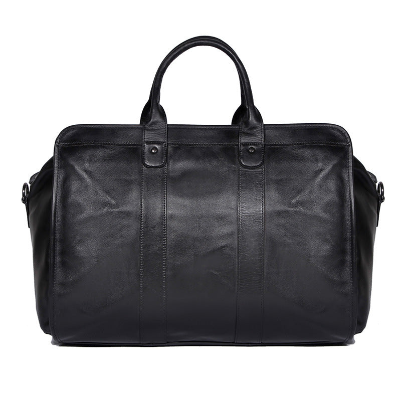 Large Leather Travel Bag – Premium Cowhide Weekender for Men