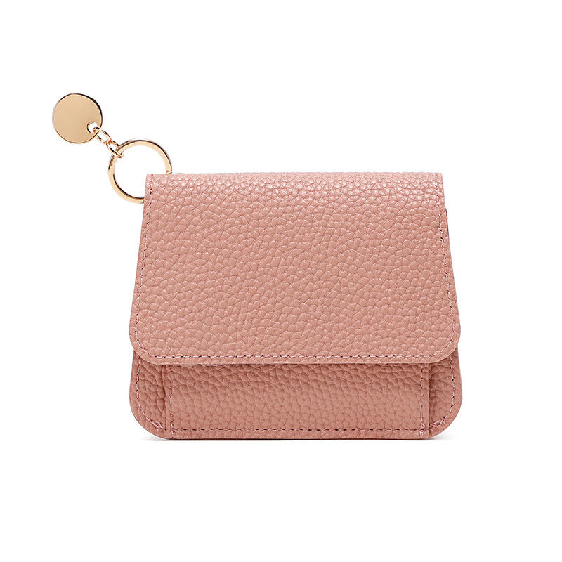 Women's wallet, short, many card slots, magnetic clasp, chic