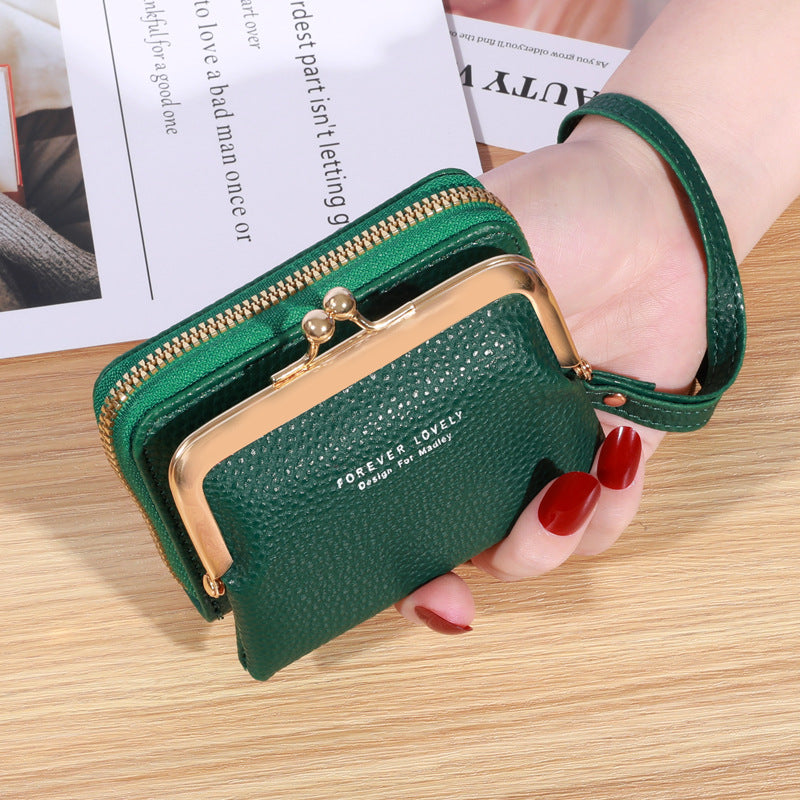 Women's Leather Wallet Small - Many Card Slots & Large Capacity