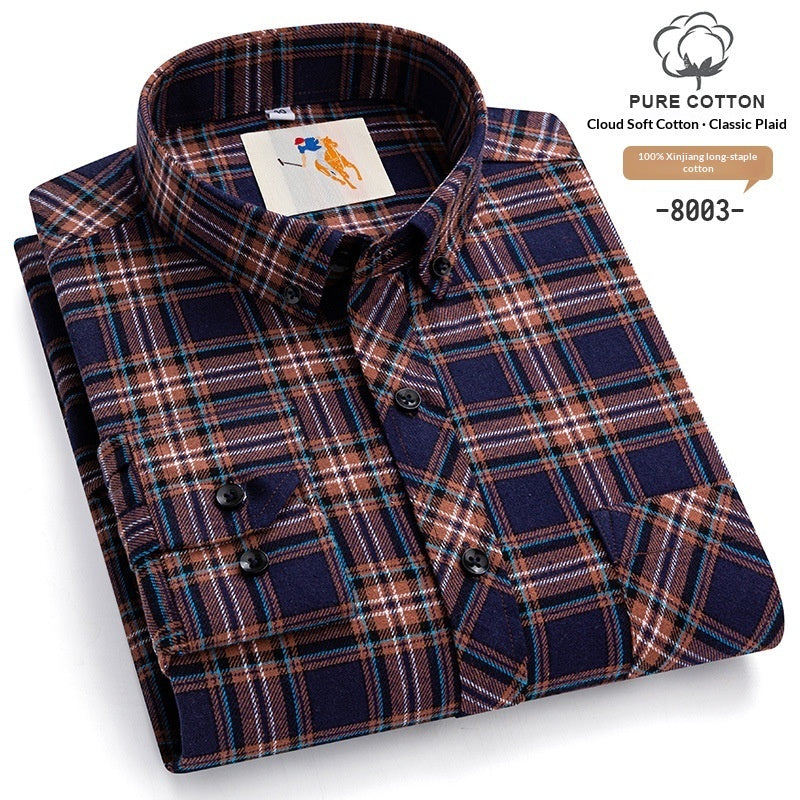 Men's Plaid Flannel Shirt | Warm Autumn Winter Shirt