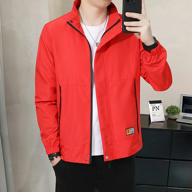 Men's Autumn Jacket Stand-Up Collar – Stylish Casual Transitional Jacket