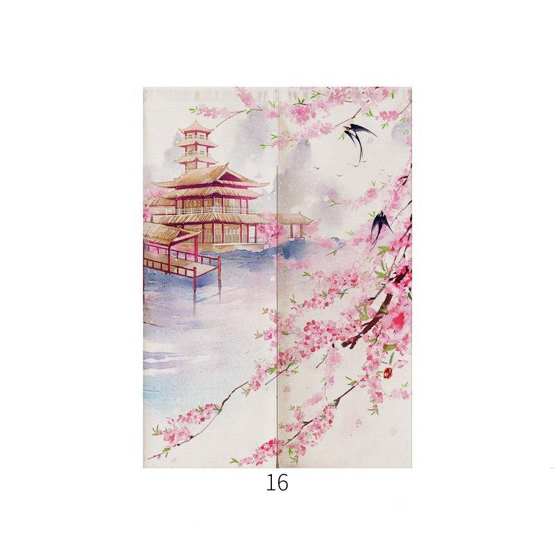 Japanese Noren Curtain | Ukiyo-e Modern Entrance Decor