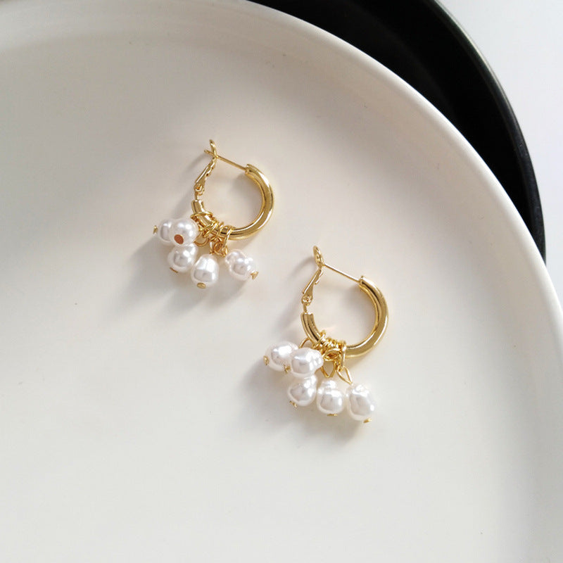 Elegant Pearl Tassel Earrings – Stylish Drop Earrings for Women