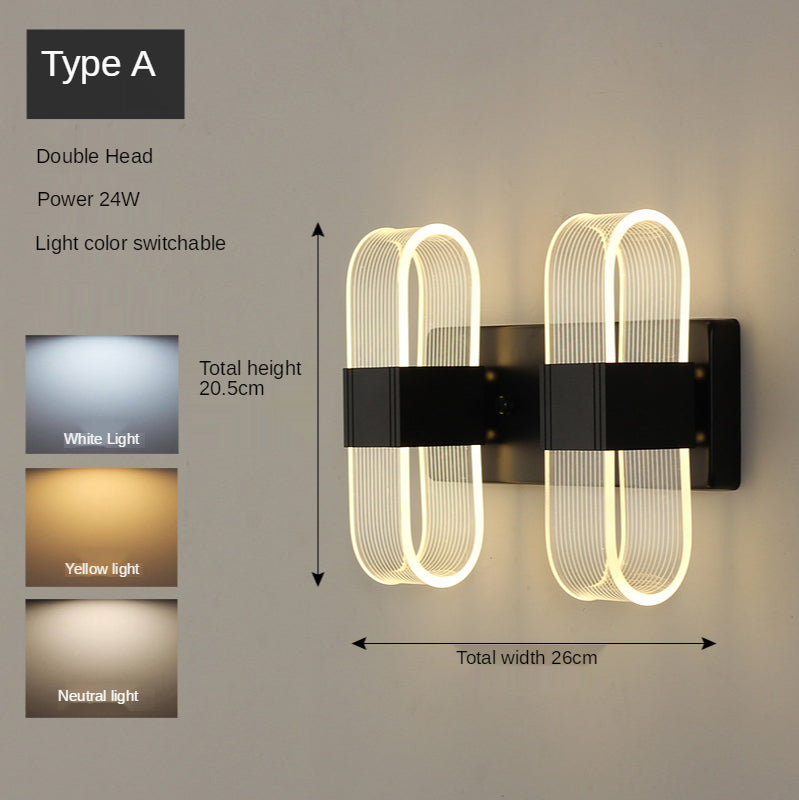 Gold Nordic Wall Light Luxury Design Living Room Lamp