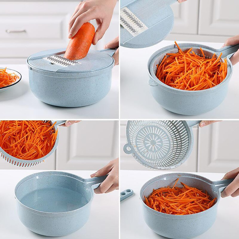 8-in-1 Vegetable Chopper Set | Mandoline Slicer Kitchen Helper
