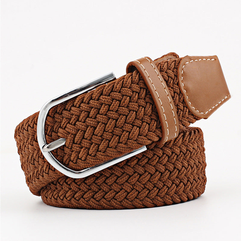 Canvas Stretch Belt Unisex | Woven Adjustable Durable Everyday