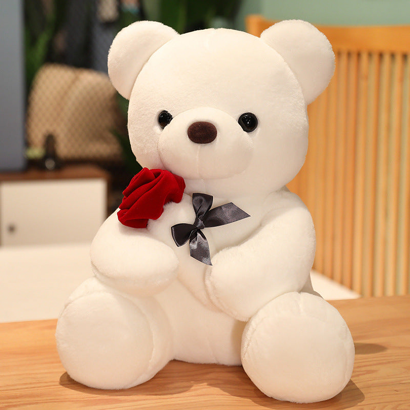Teddy Bear with Roses | Plush Gift Valentine's Day Cushion