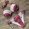 Sexy Women's Push Up Bikini | Lace Halter Swimwear