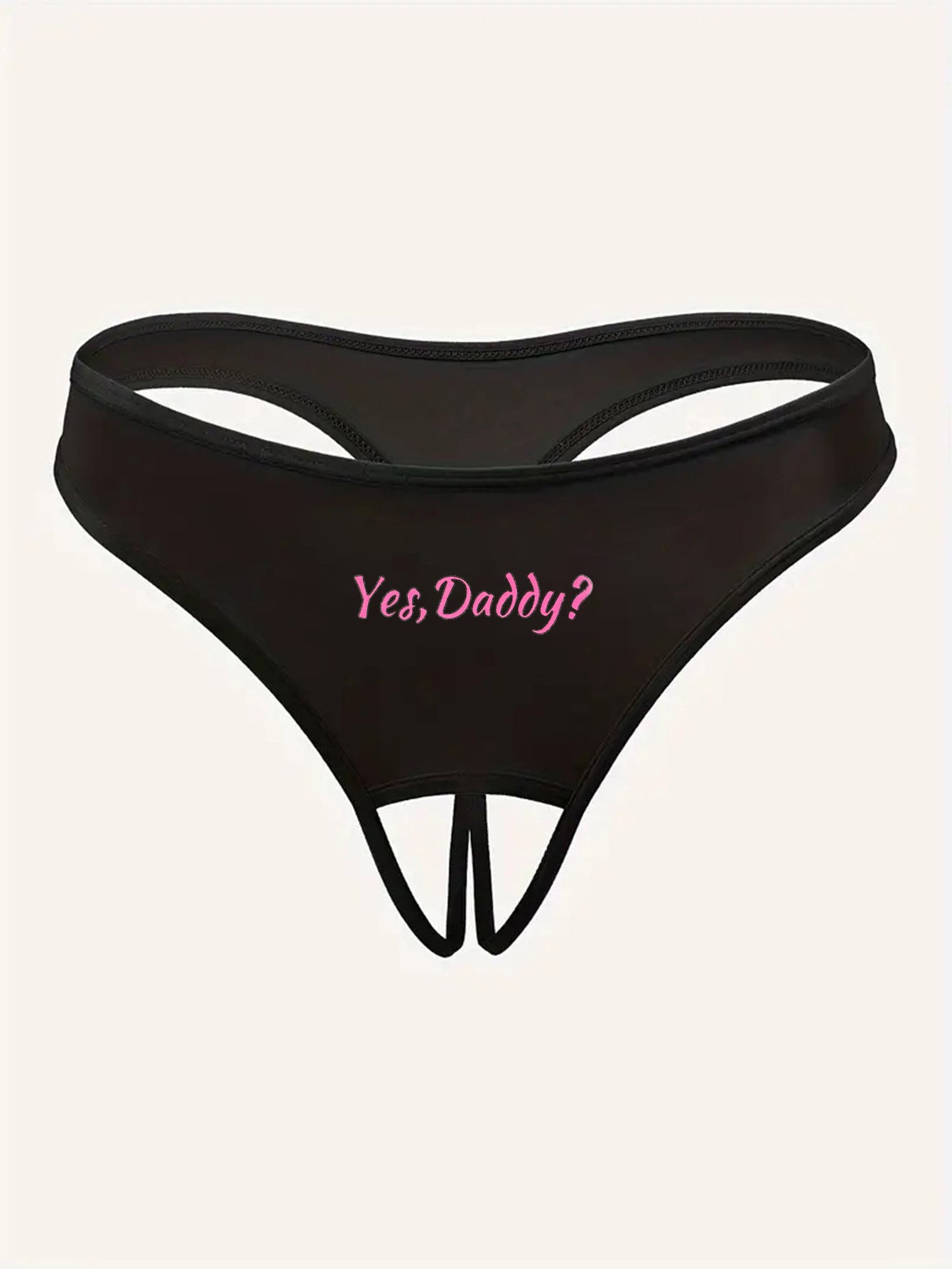 Women's Briefs with Letter Print & Cut-Out - Stylish, sexy & comfortable