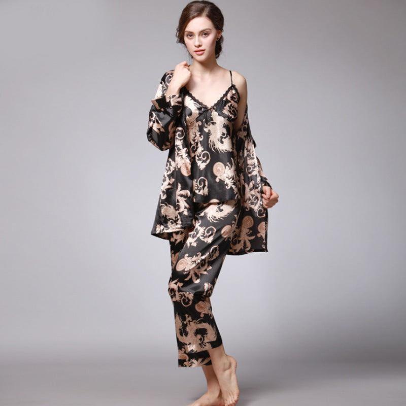 Women's 3-piece Silk Pajama Set – Luxury, Comfort & Elegant Style
