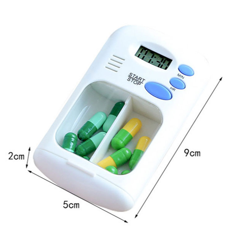 Pillen Erinnerung Box | Medikamenten Alarm LED Organizer klein